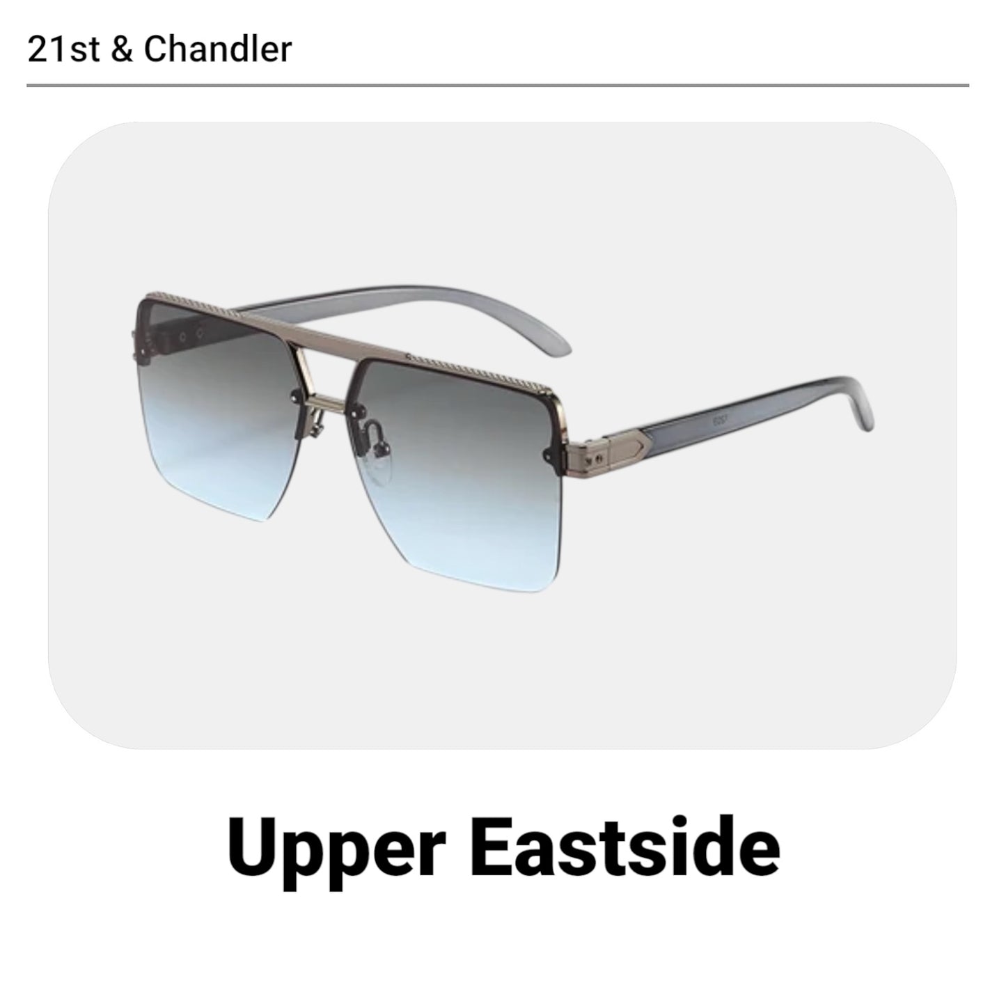 Upper Eastside Black with Blue Gradient