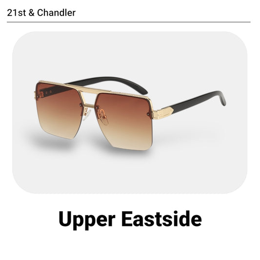 Upper Eastside - Brown with Gold Frame
