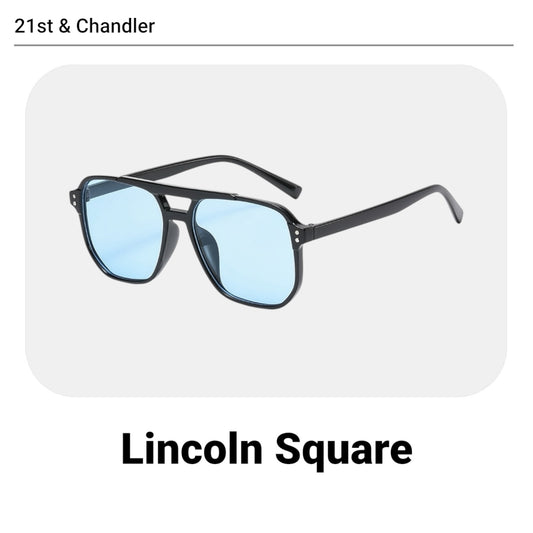 Lincoln Square - Black with Blue Lens
