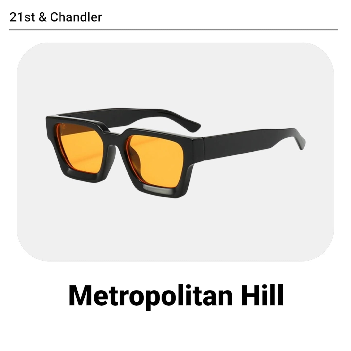 Metropolitan Hill - Black with Tint