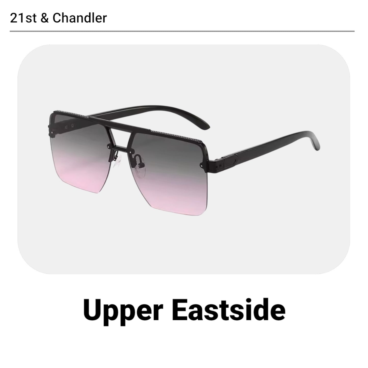 Upper Eastside - Black with Pink Gradient